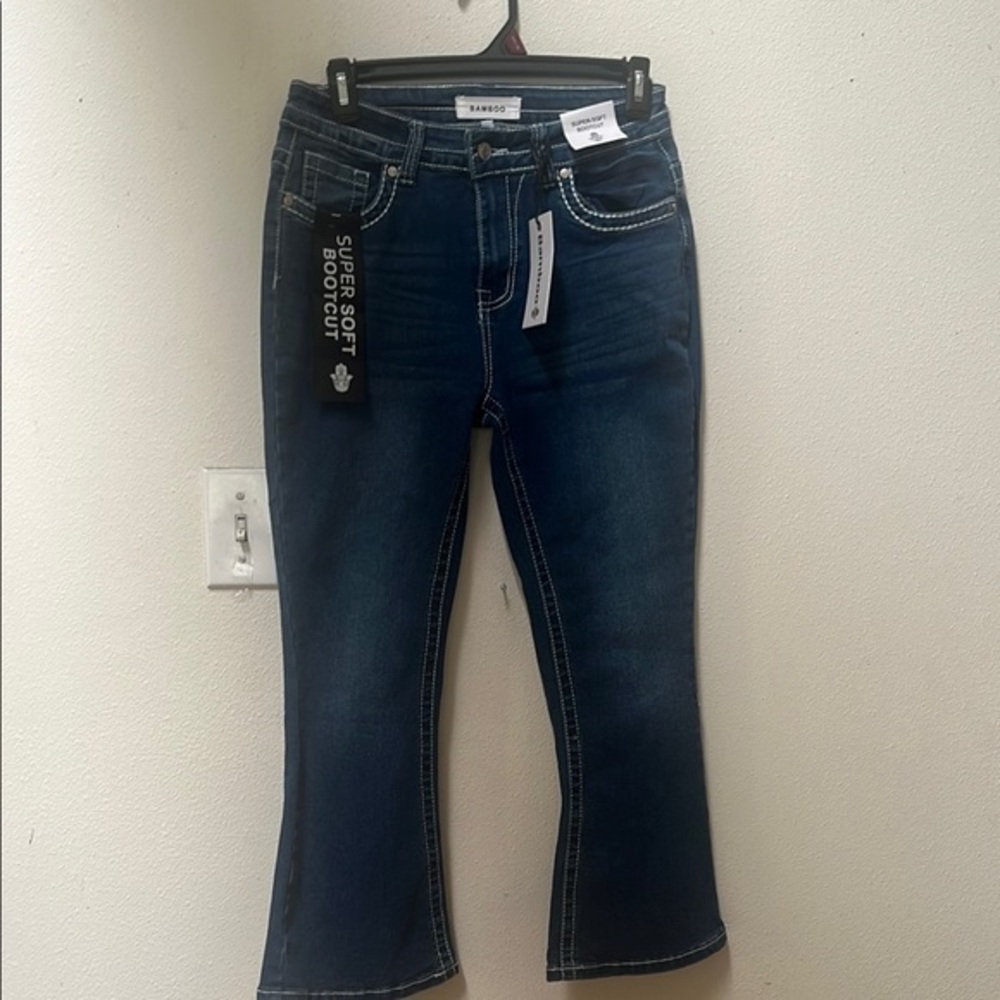 Ransom Blue Flare Wide Leg Denim